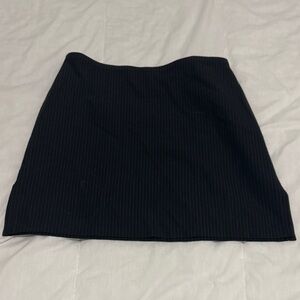 Express Black Pinstripe Mini Skirt
